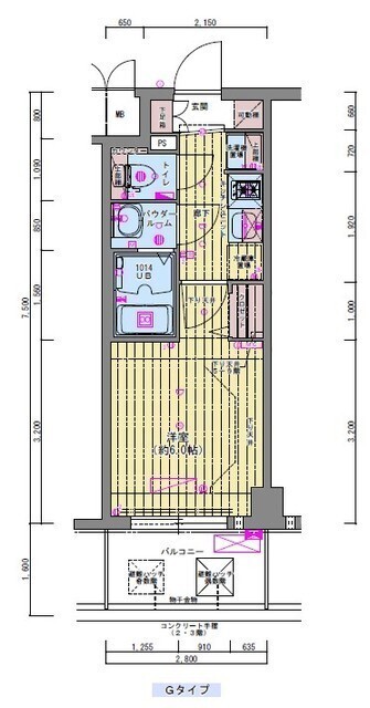 プレサンス福島ミッドエルの間取り