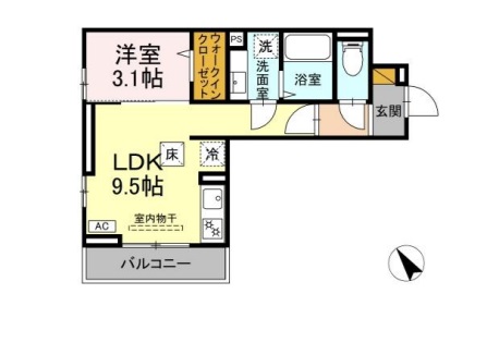 D-ROOM南花園の間取り