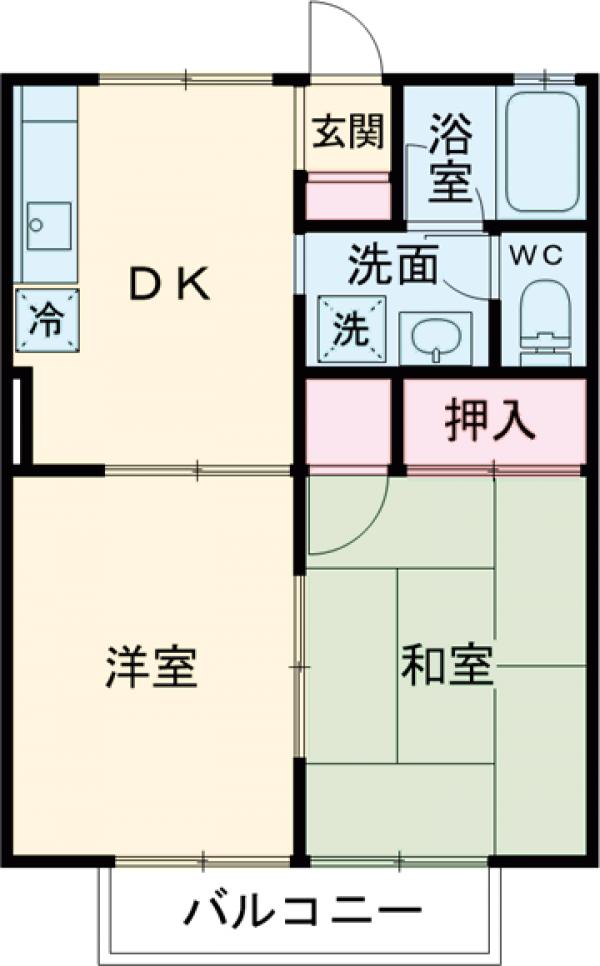 アサヒコーポⅠの間取り