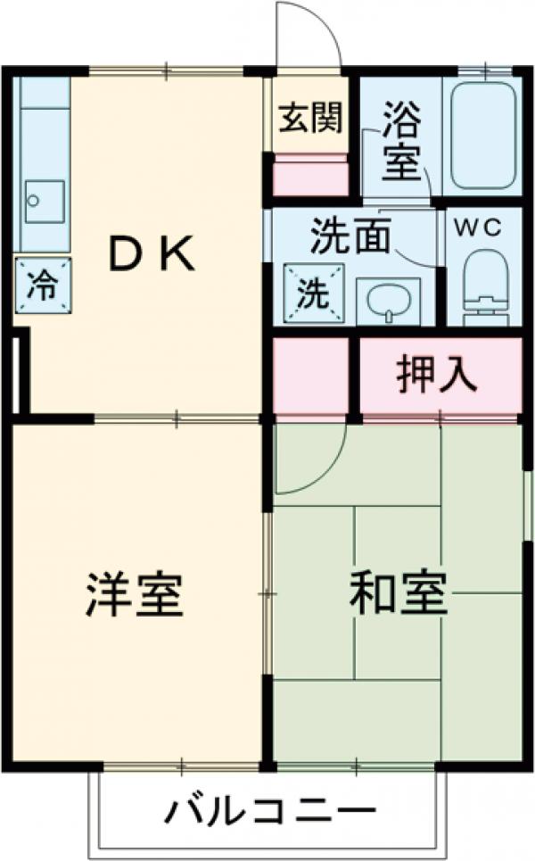 アサヒコーポⅠの間取り