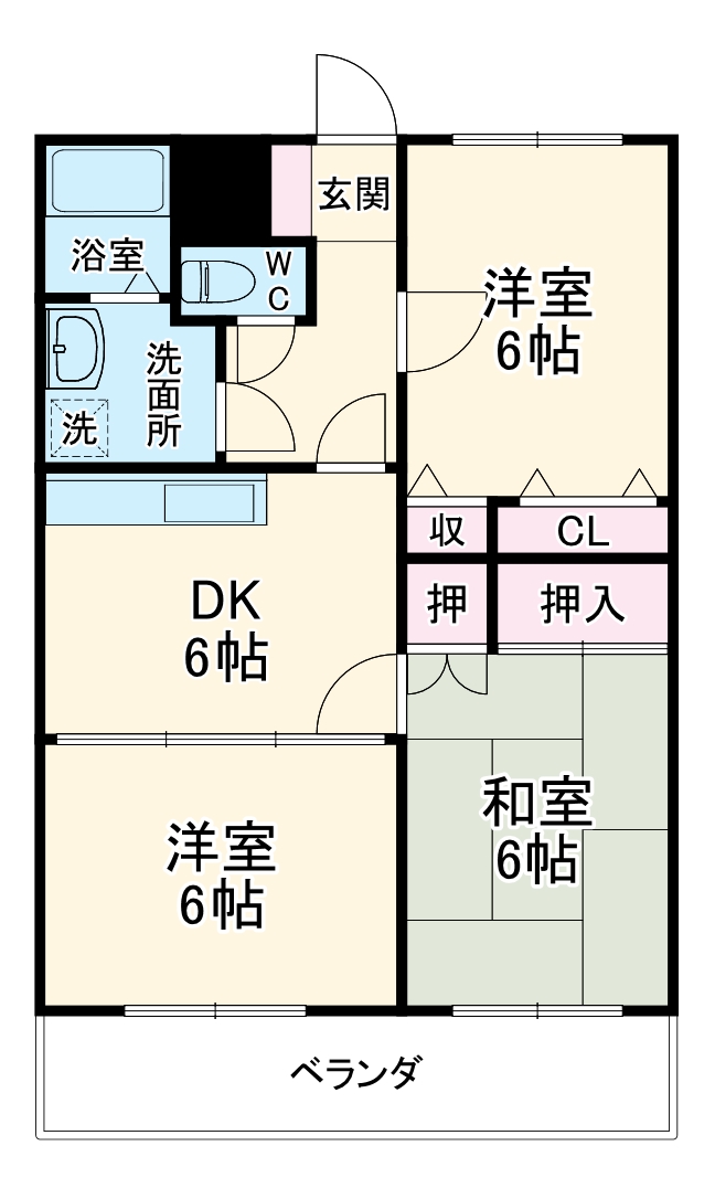 マルマンマンションⅡの間取り