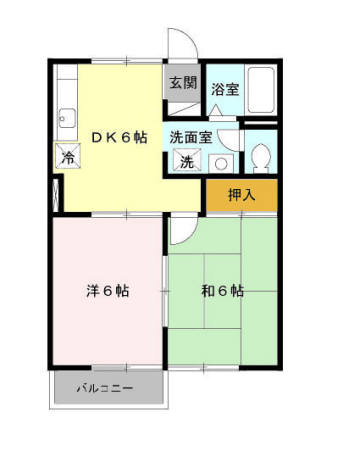 パークサイドハイツ Ⅱの間取り