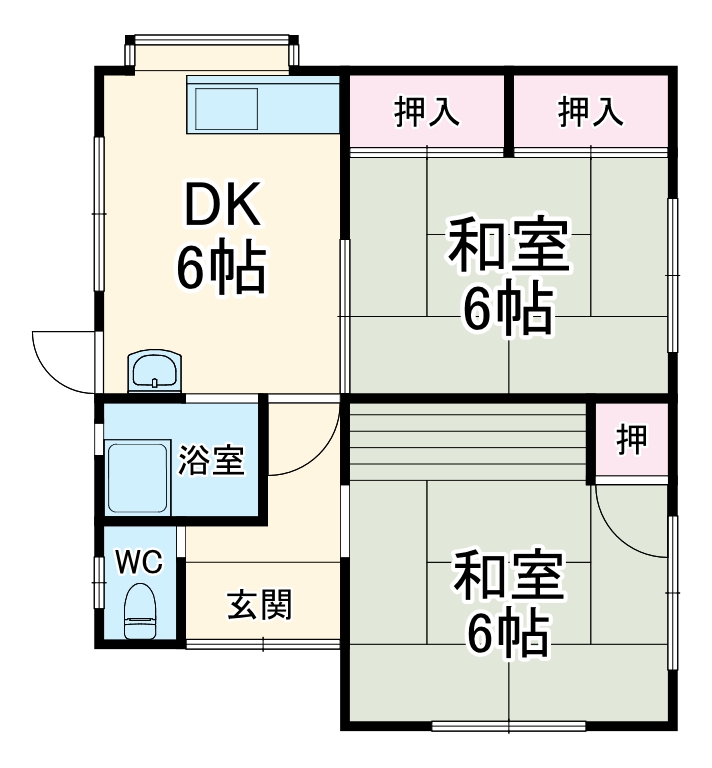 伊久美借家の間取り