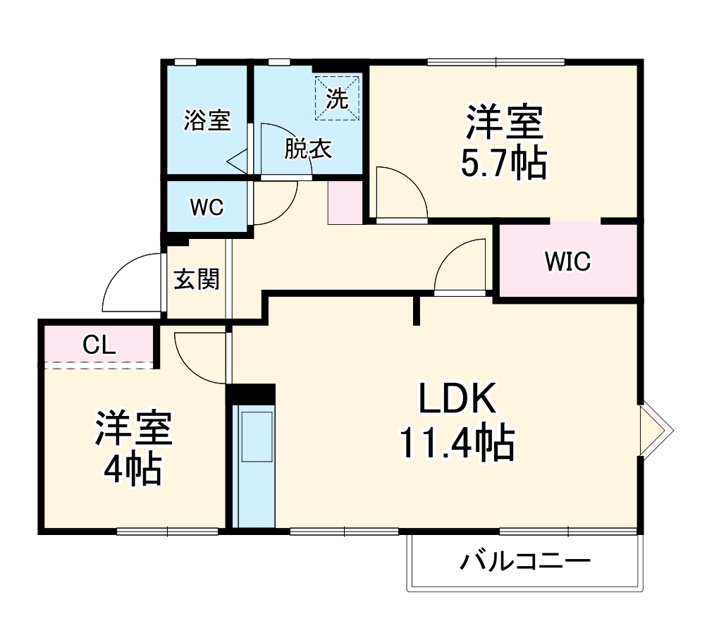 フレグランス七宝の間取り