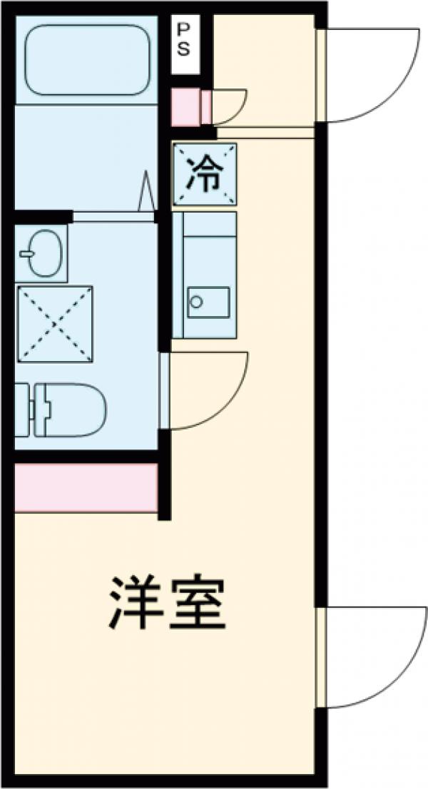 マハロテラス南花畑・403号室の間取り