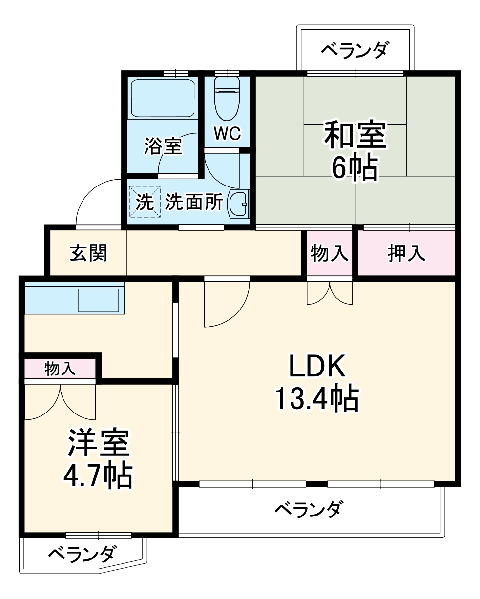カーサタツミの間取り