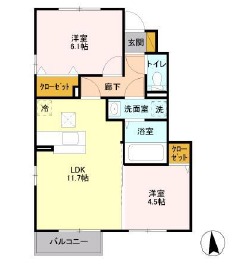 クレシアの間取り