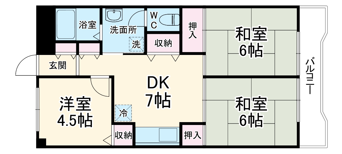 サンパークマンションの間取り