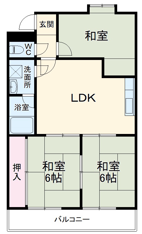 メルローズ2号館の間取り