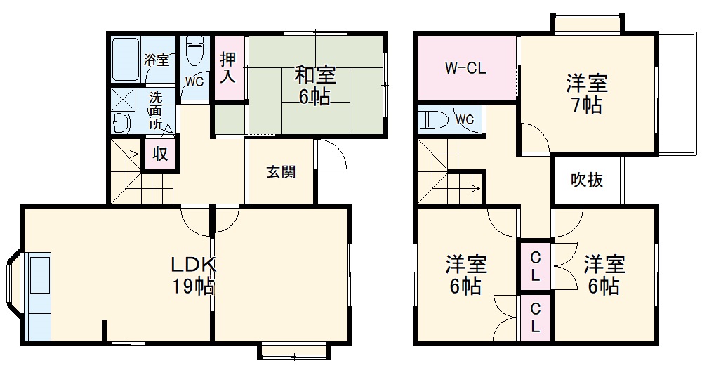 ウエストハウスの間取り