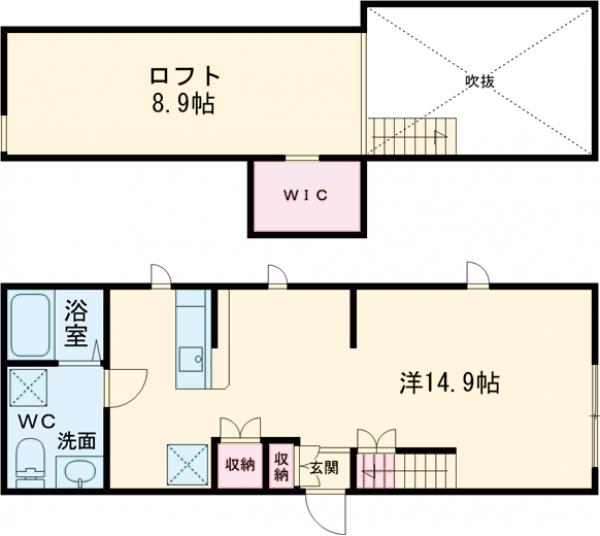 Prima familie・2B号室の間取り