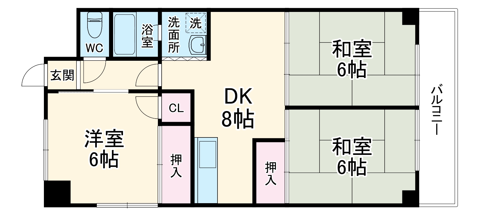 相互ビルの間取り