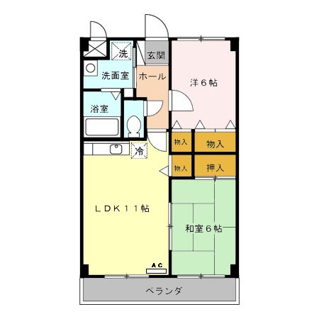 ケイパレスⅡの間取り