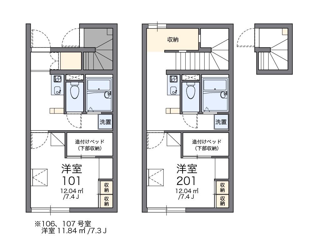 レオパレスデ　セルフィートの間取り