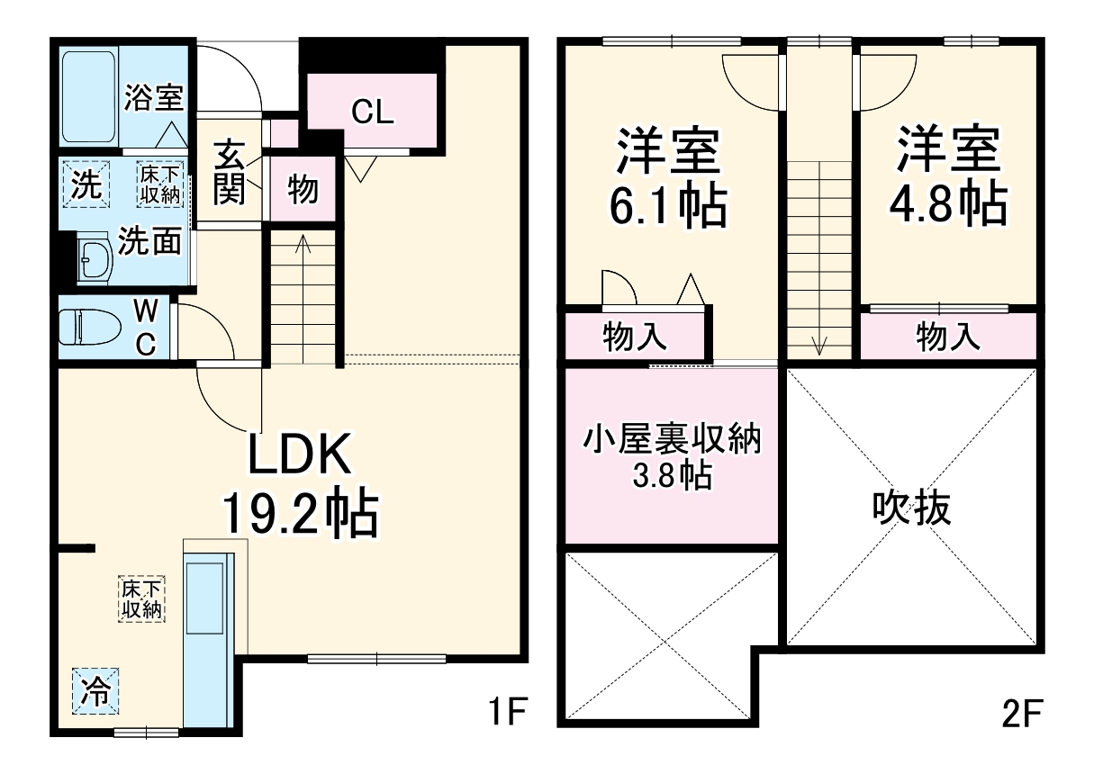 カーサクラーノの間取り