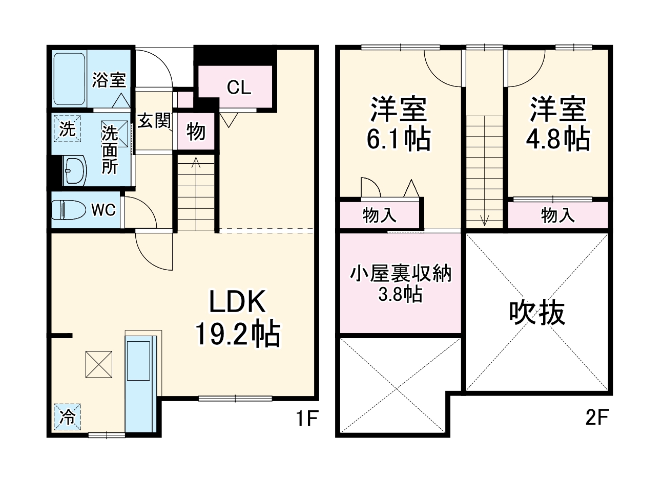 カーサクラーノの間取り