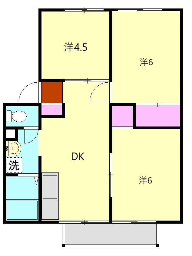 グリーンハイムほやのの間取り