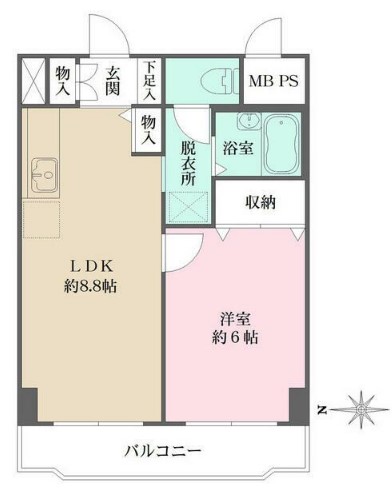 シェソワ百人町の間取り