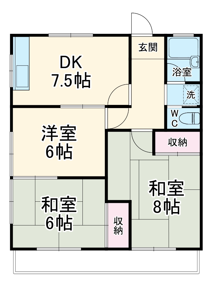 コーポ青島の間取り