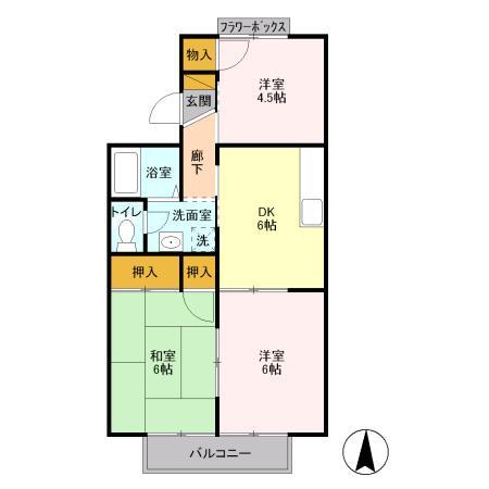 サンモールおゆみ野 Bの間取り