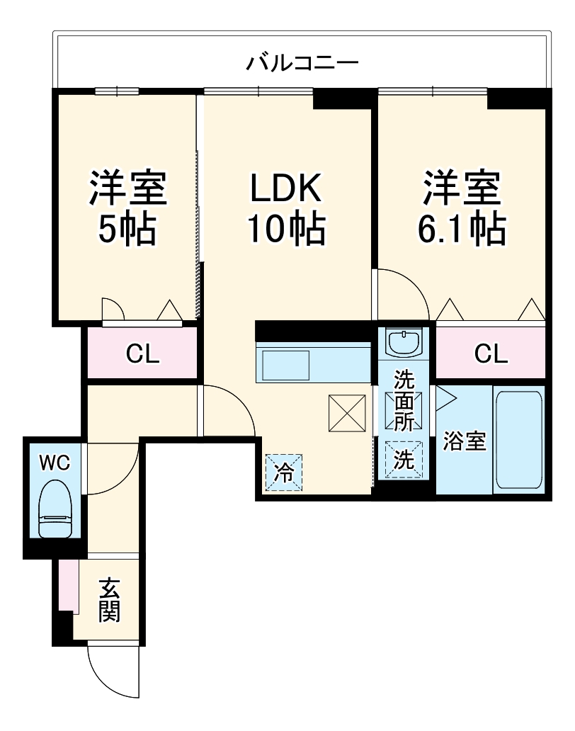 Noble Villa針ヶ谷の間取り