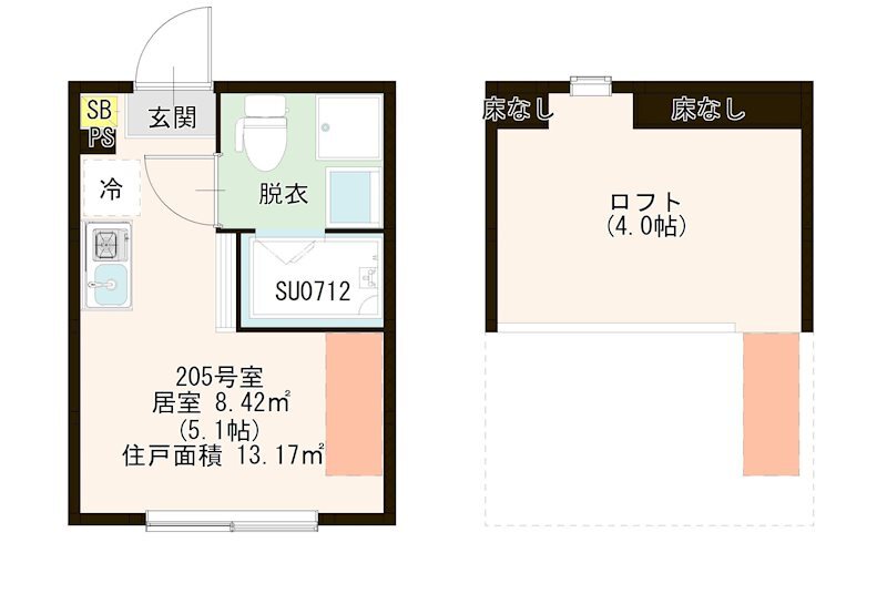 ハーモニーテラス中台の間取り