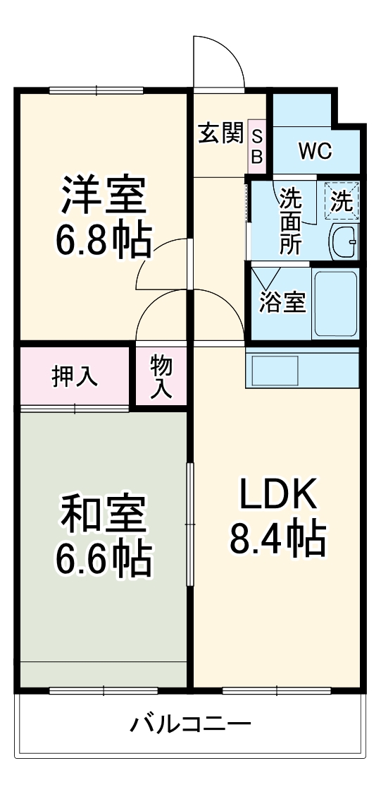 ビューしじみの森の間取り