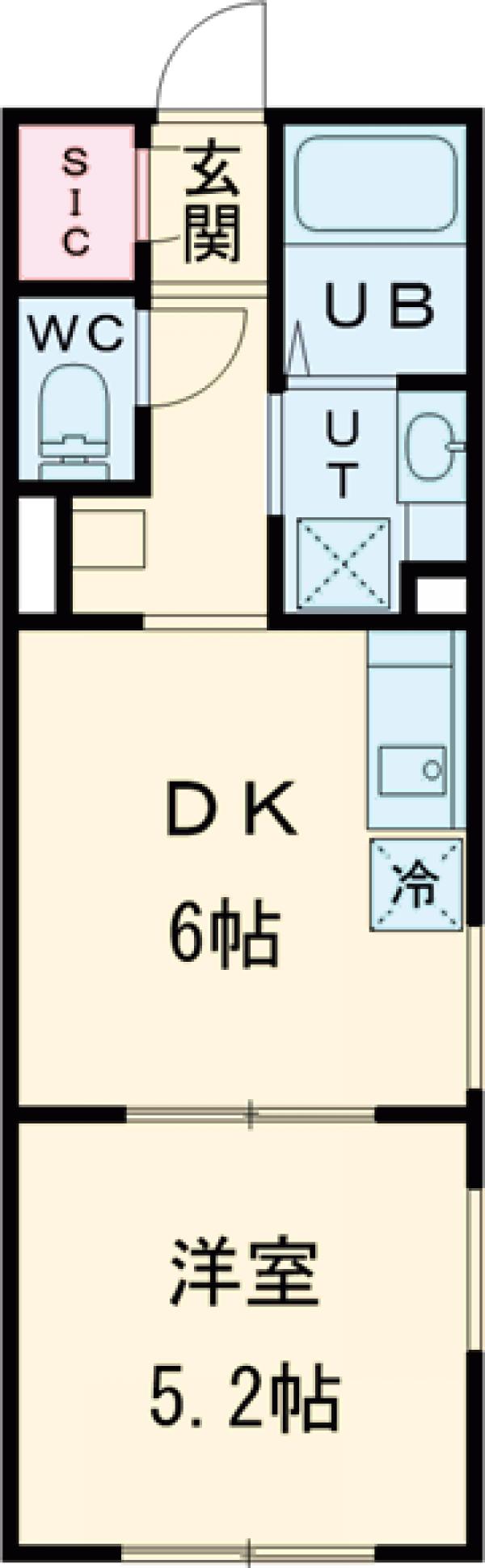ＲＣレジ錦糸・501号室の間取り