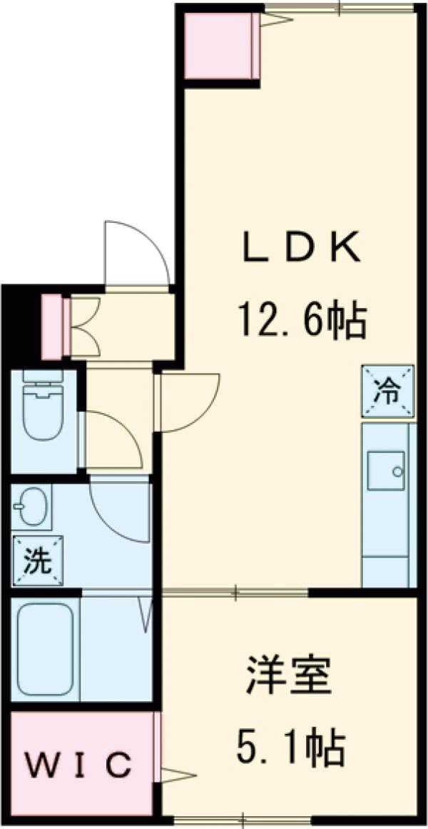 エクセラン中板橋・101号室の間取り