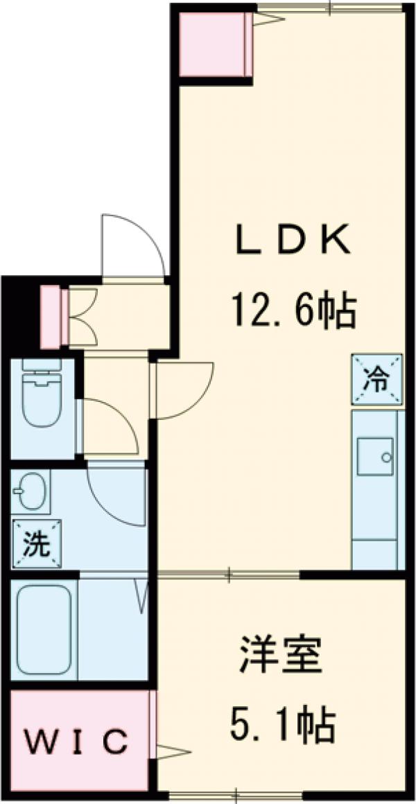 エクセラン中板橋・401号室の間取り