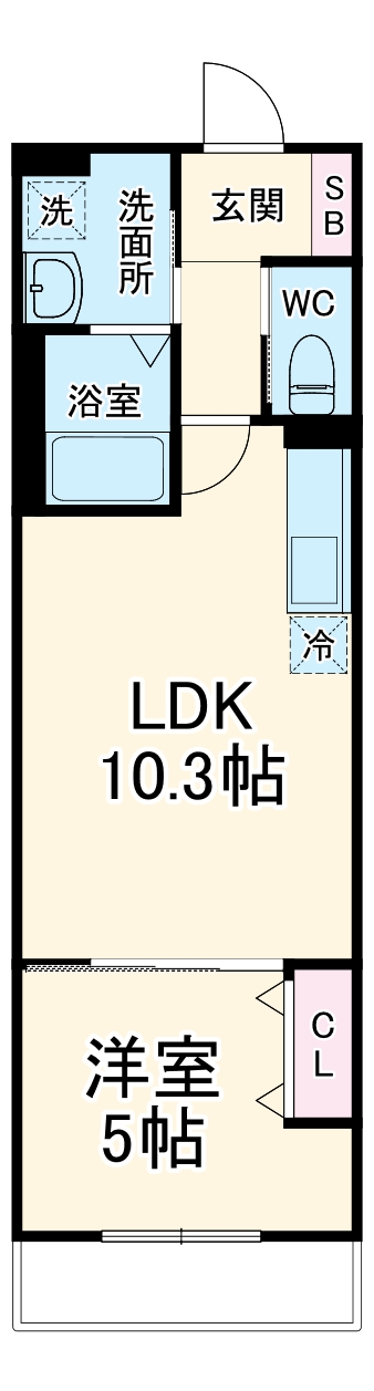 リオグランデ東戸塚・301号室の間取り