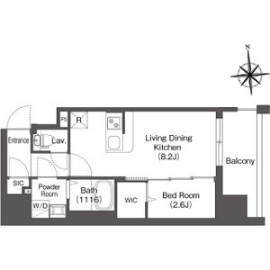コンフォリア・リヴ南森町Ⅱの間取り