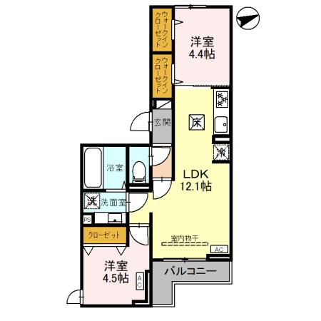 D-Sereno東田町Ⅱの間取り