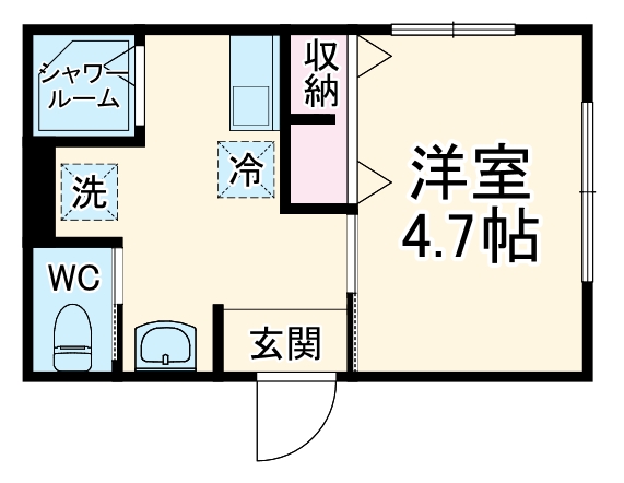 ＭＥＬＤＩＡ日進Ⅱ・201号室の間取り