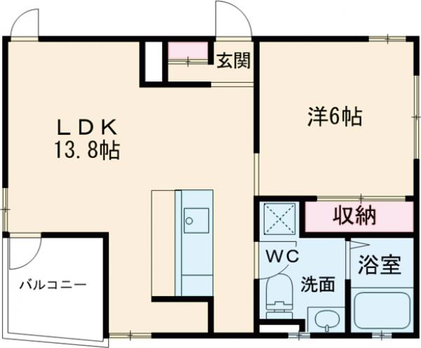 ロシェ沼袋・203号室の間取り