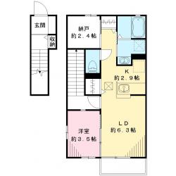 ラ・フォンテーヌAの間取り