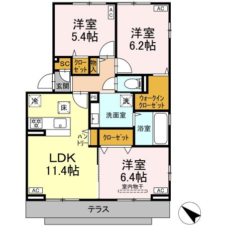 シャイングレイスの間取り