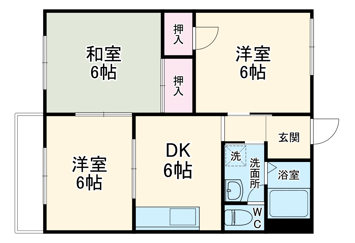 メゾンアルファの間取り
