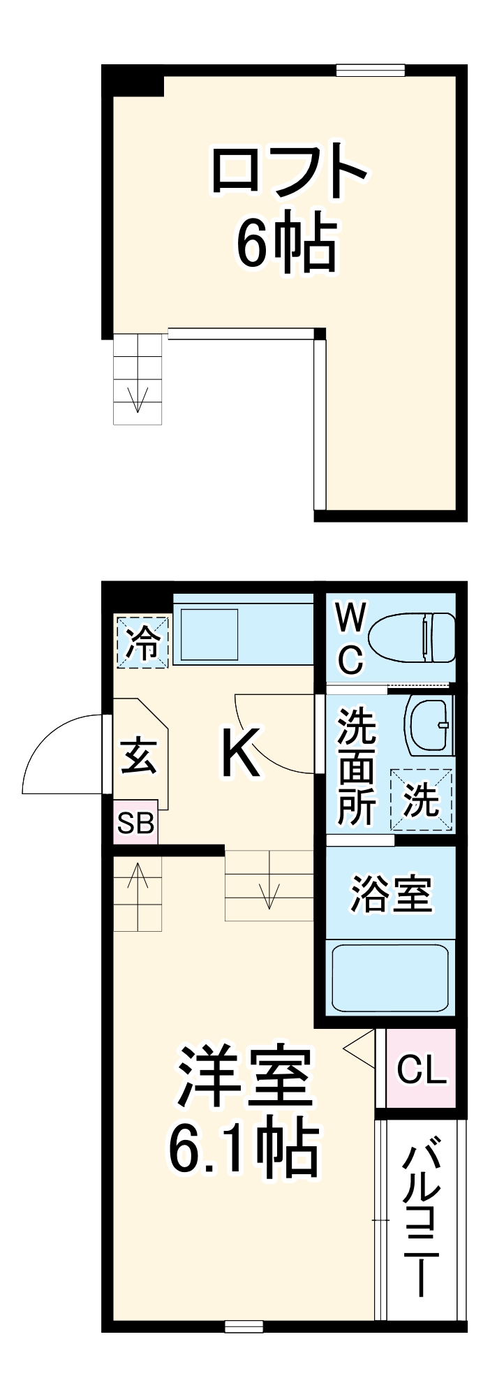 OASIS IKEDAの間取り