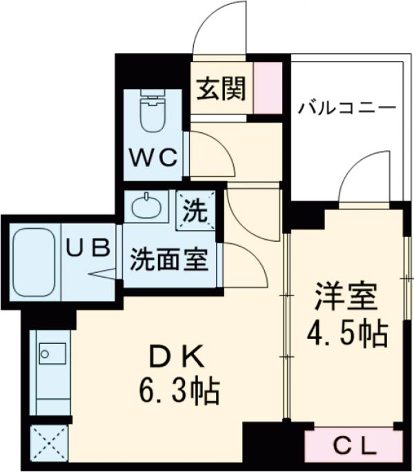 レオーネ錦糸町・1001号室の間取り