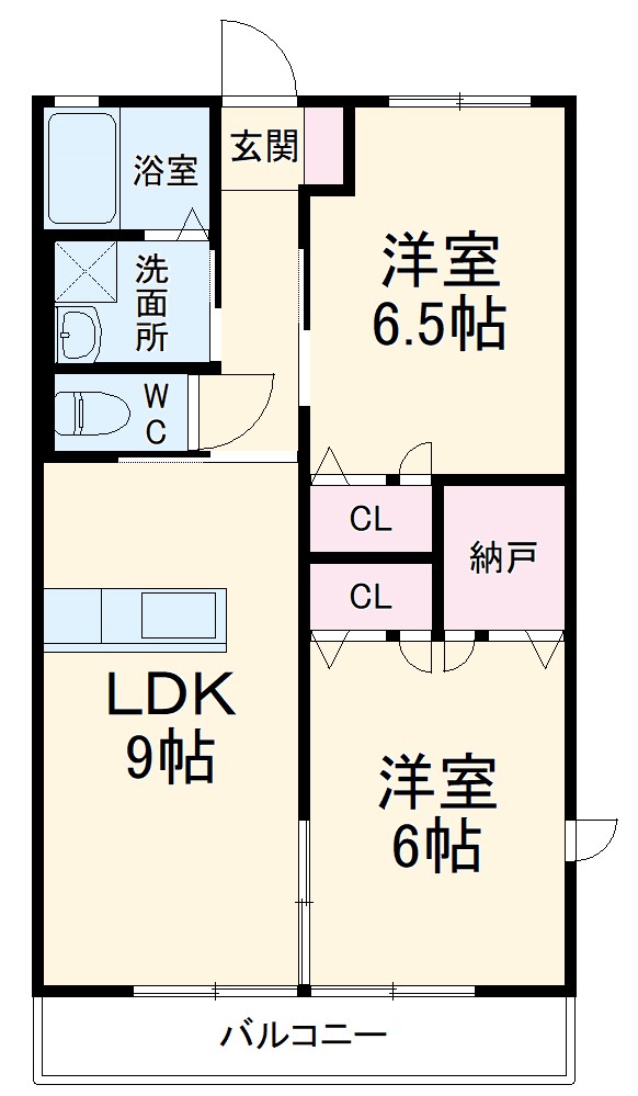 サンコートヴィラEの間取り