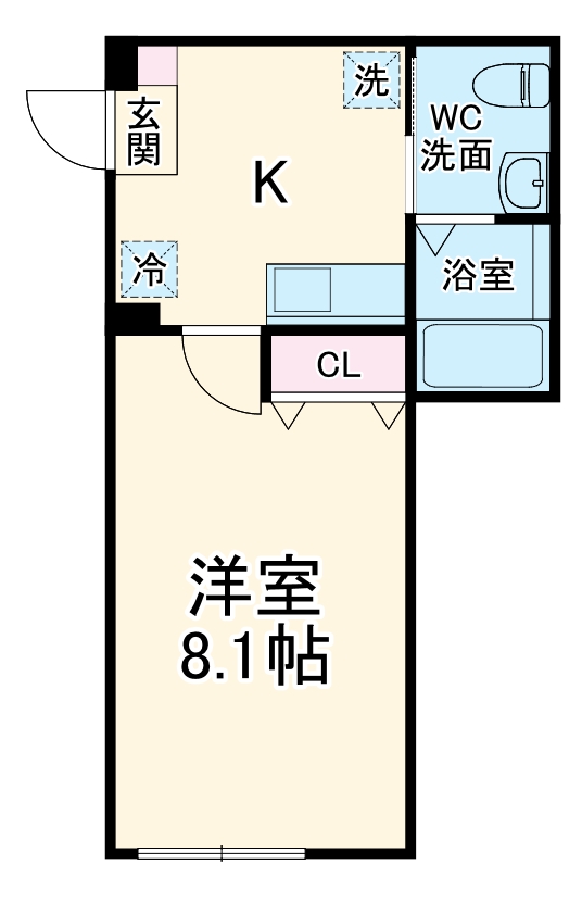 ハーミットクラブハウス・カーサ山手の間取り