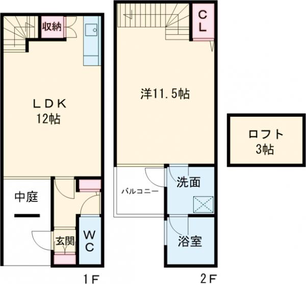 Oxford squareの間取り