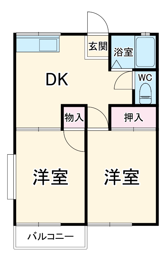 フタミハイツCの間取り