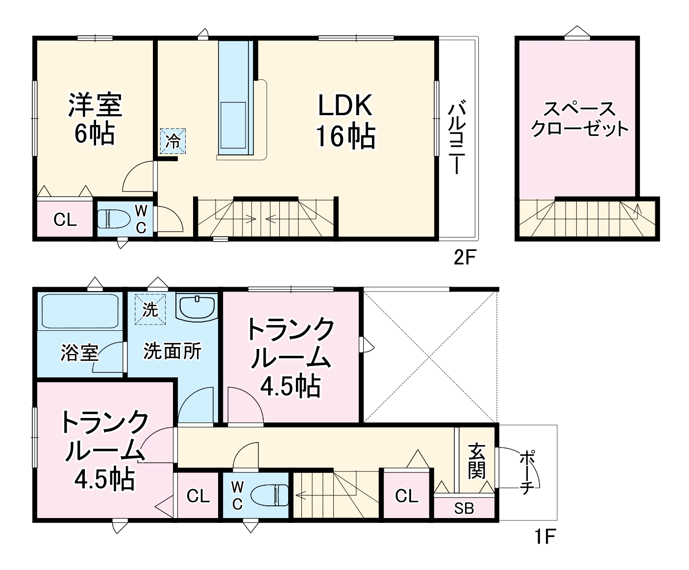 下宗岡戸建ての間取り