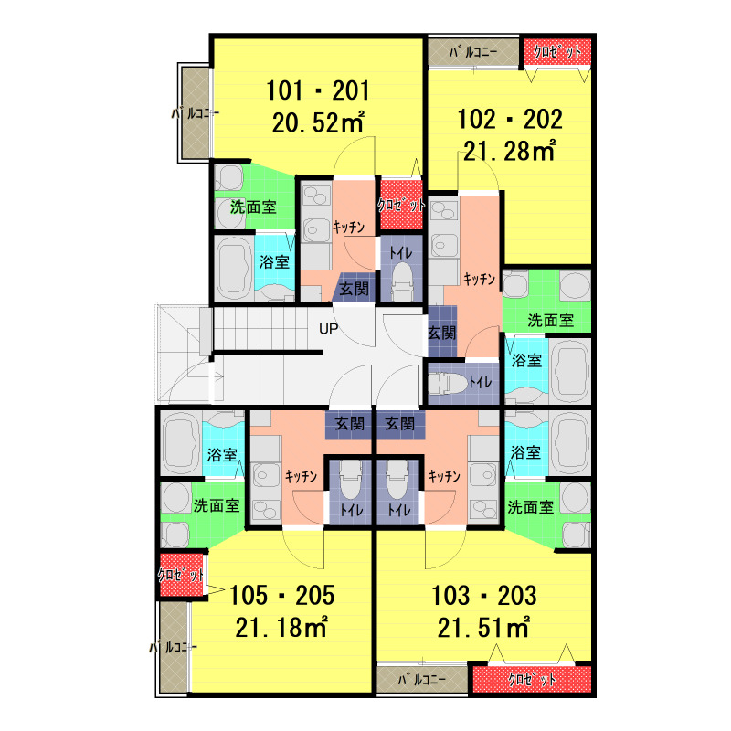 ヴィラート西大宮の間取り