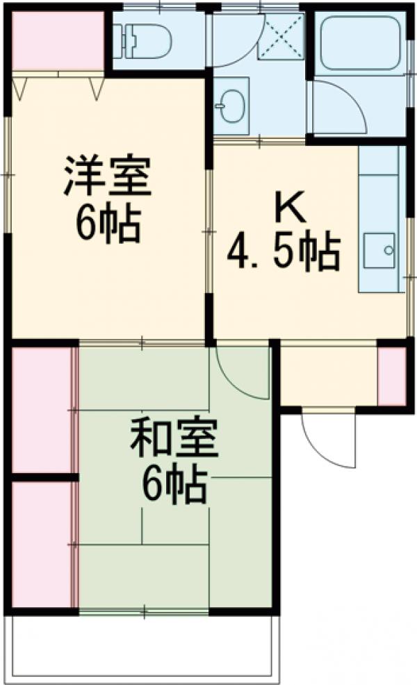 コーポ戸口の間取り