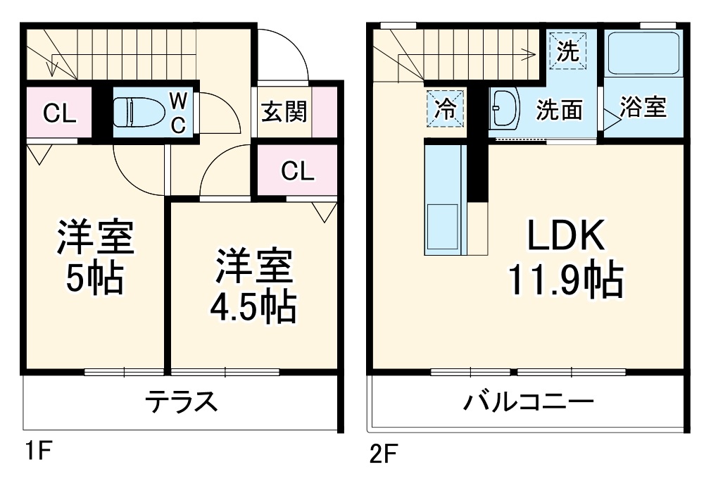 ソワニエ松が岡の間取り