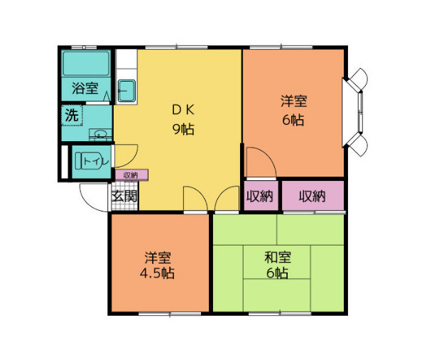 名倉コーポBの間取り