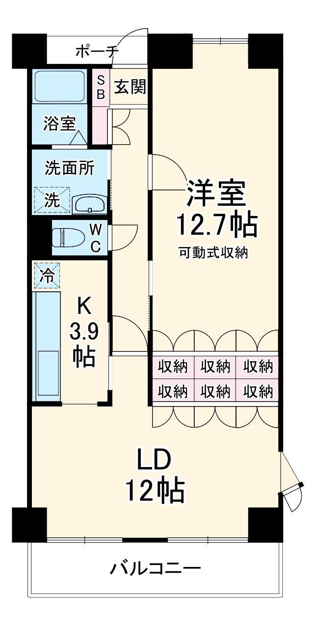 オクトス市ケ尾の間取り